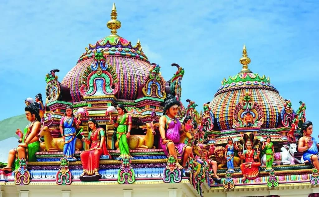 A vibrant Puja Thali representing devotion