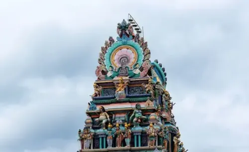 Work Begins to Lift Gopuram of Sri Kalikambal Temple in Chennai